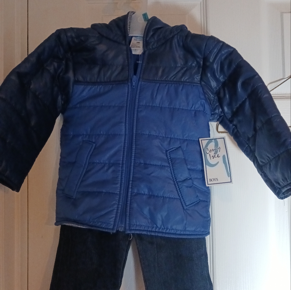 Boy's 2-piece coat and jeans